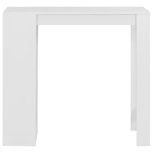 Fehér bárasztal polccal 110 x 50 x 103 cm