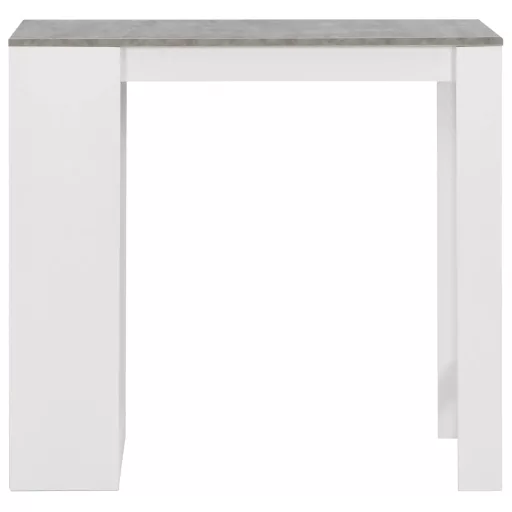Fehér bárasztal polccal 110 x 50 x 103 cm