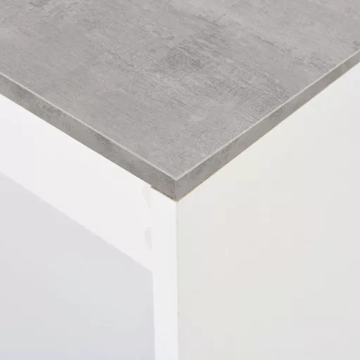 Fehér bárasztal polccal 110 x 50 x 103 cm