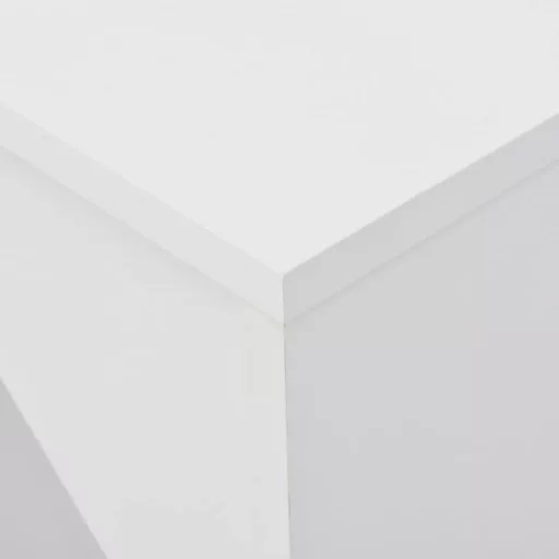 Fehér bárasztal mozgatható polccal 138 x 39 x 110 cm