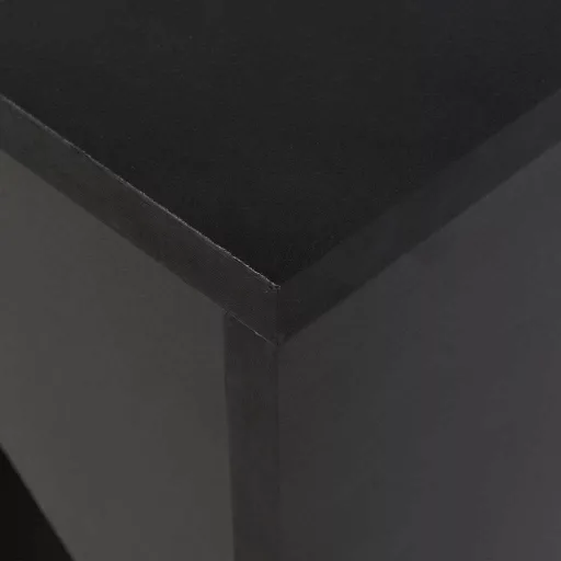 Fekete bárasztal mozgatható polccal 138 x 39 x 110 cm