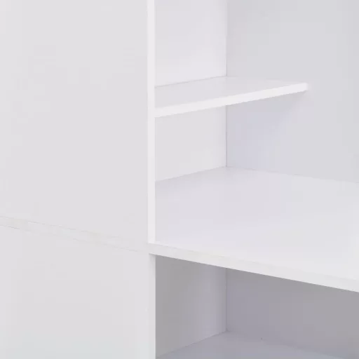 Fehér bárasztal szekrénnyel 115 x 59 x 200 cm