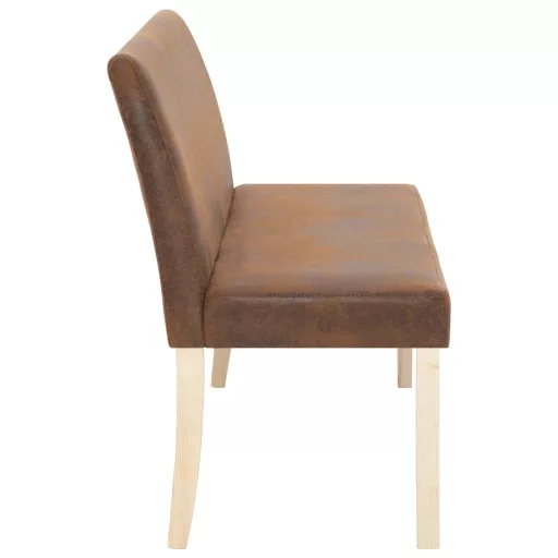 Barna műbőr pad 139,5 cm