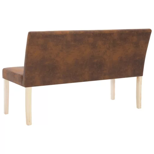 Barna műbőr pad 139,5 cm