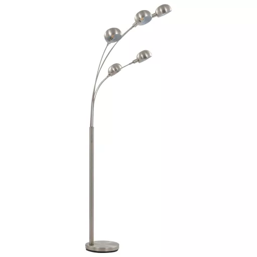 Ezüst állólámpa 200 cm 5 db E14 típusú foglalattal