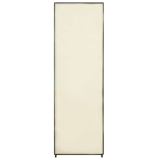 Krémszínű szövet ruhásszekrény 87 x 49 x 159 cm