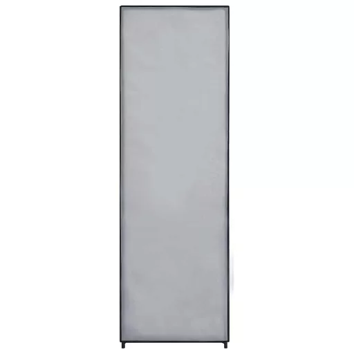 Szürke szövet ruhásszekrény 87 x 49 x 159 cm