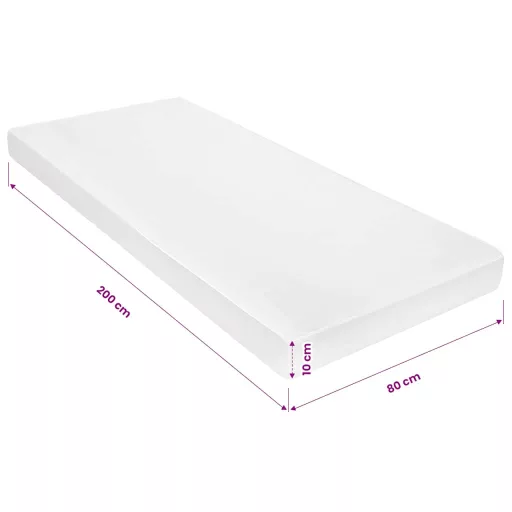 7 zónás PU habmatrac 80 x 200 cm 10 cm H2 H3