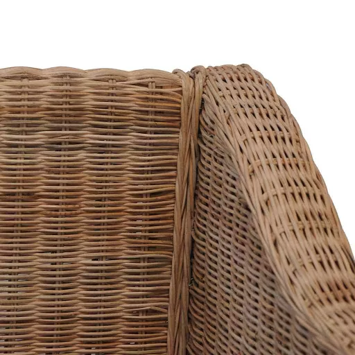 Természetes rattanfotel párnákkal