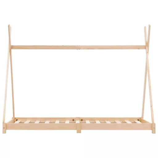 Tömör fenyőfa gyerekágy-keret 70 x 140 cm