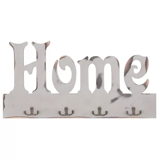 "HOME" feliratú fali fogas 50 x 23 cm