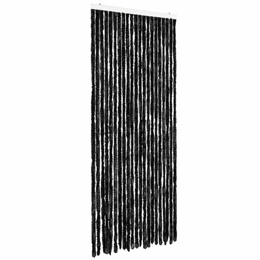 Antracitszürke zsenília rovarfüggöny 90 x 220 cm