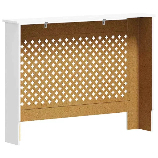 Fehér MDF radiátorburkolat 112 x 19 x 81,5 cm