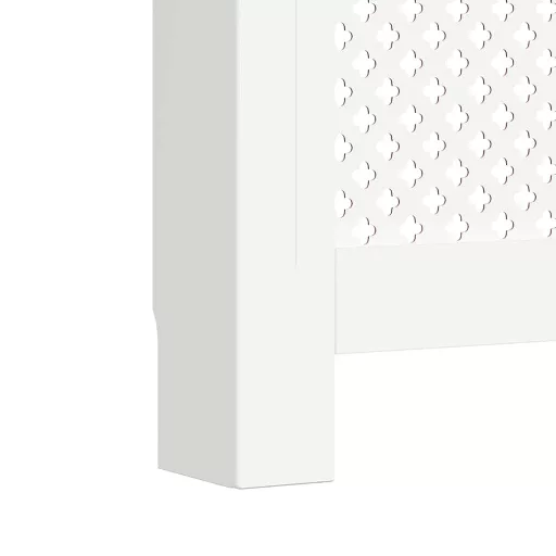 Fehér MDF radiátorburkolat 112 x 19 x 81,5 cm