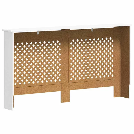 Fehér MDF radiátorburkolat 152 x 19 x 81,5 cm