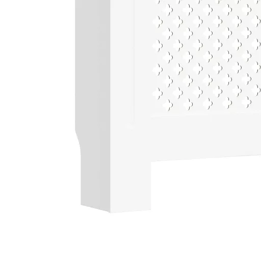 Fehér MDF radiátorburkolat 152 x 19 x 81,5 cm