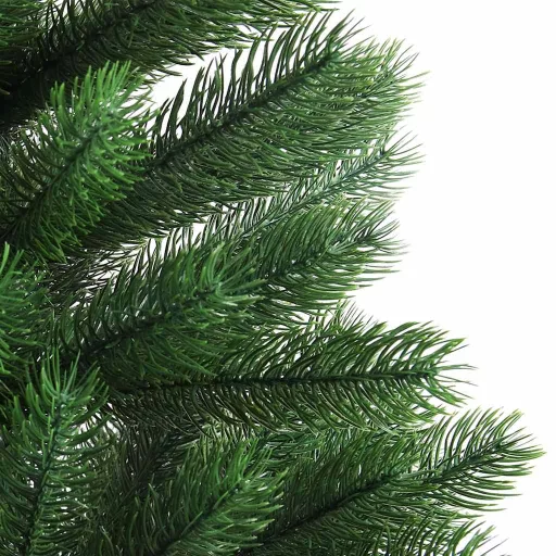 Zöld műkarácsonyfa élethű tűlevelekkel 90 cm