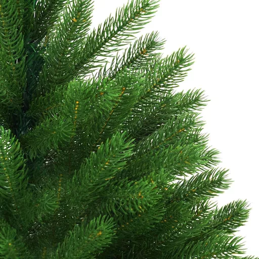 Zöld műkarácsonyfa élethű tűlevelekkel 120 cm