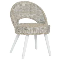 Fehér kubu rattan kanapészék