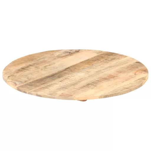 Kerek tömör mangófa asztallap 15-16 mm 40 cm