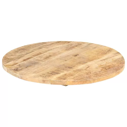 Kerek tömör mangófa asztallap 25-27 mm 40 cm