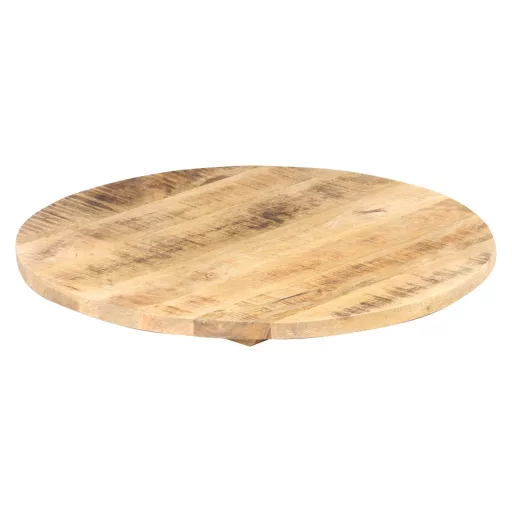 Kerek tömör mangófa asztallap 25-27 mm 70 cm