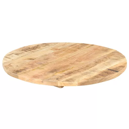 Kerek tömör mangófa asztallap 25-27 mm 80 cm
