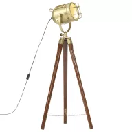 Háromlábú tömör mangófa állólámpa 97 cm