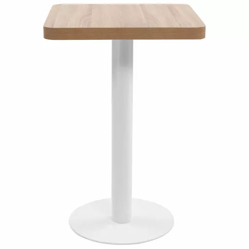 Világosbarna MDF bisztróasztal 50 x 50 cm