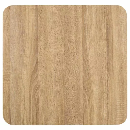 Világosbarna MDF bisztróasztal 50 x 50 cm