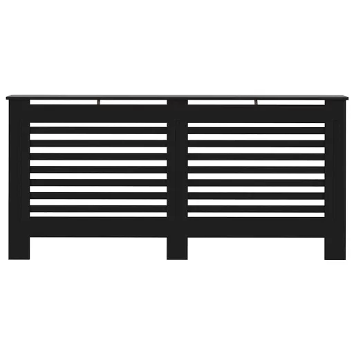 Fekete MDF radiátorburkolat 172 x 19 x 81,5 cm