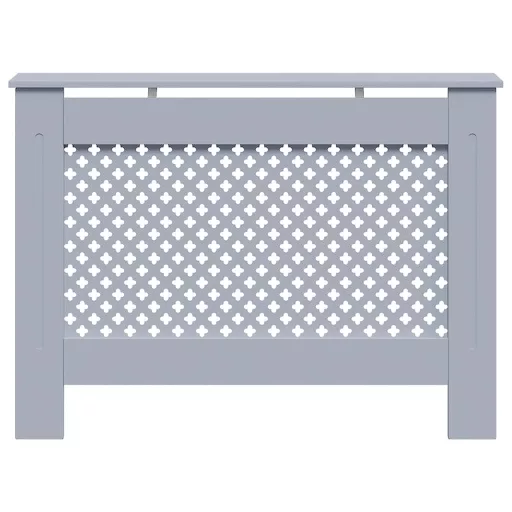 Antracitszürke MDF radiátorburkolat 112 x 19 x 81,5 cm
