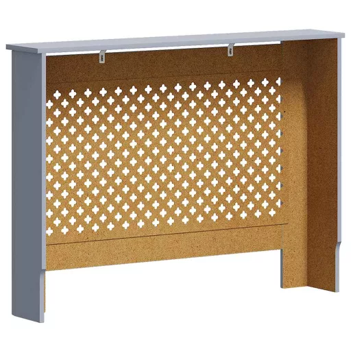 Antracitszürke MDF radiátorburkolat 112 x 19 x 81,5 cm