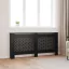 Fekete MDF radiátorburkolat 172 x 19 x 81,5 cm