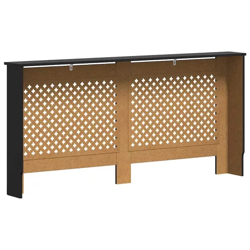 Fekete MDF radiátorburkolat 172 x 19 x 81,5 cm