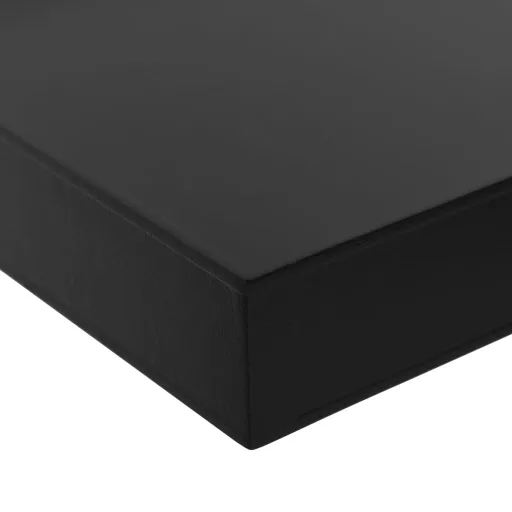 2 darab fekete lebegő fali polc 100 x 20 x 3,8 cm