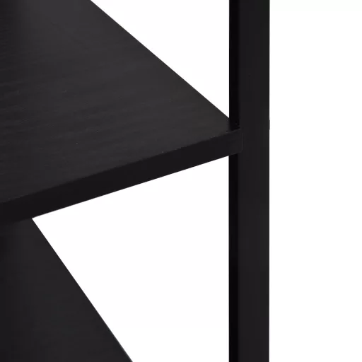 Fekete szerelt fa mikrohullámú szekrény 60 x 39,6 x 79,5 cm