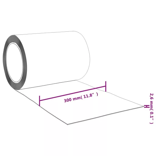 PVC szalagfüggönytekercs 2,6 mm x 300 mm 25 m
