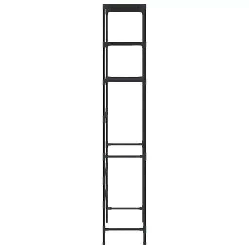 3 szintes fekete WC feletti tárolóállvány 53 x 28 x 169 cm