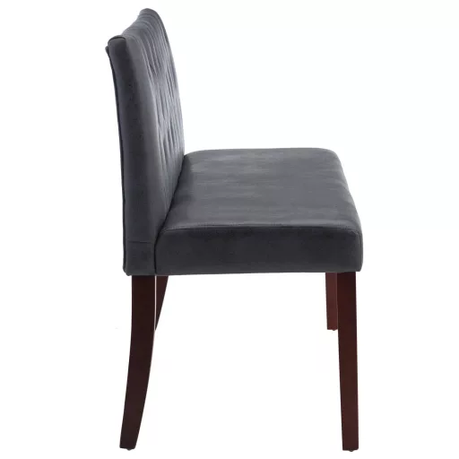 Szürke művelúr pad 148,5 cm