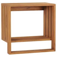   Tömör tíkfa falra szerelhető törölközőtartó 35 x 20 x 35 cm