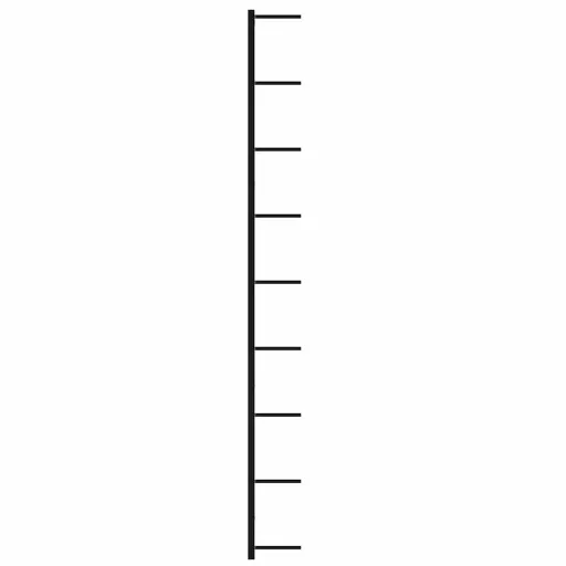 Fekete vas falra szerelhető bortartó állvány 9 palacknak