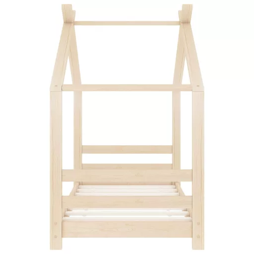 Tömör fenyőfa gyerekágy-keret 70 x 140 cm