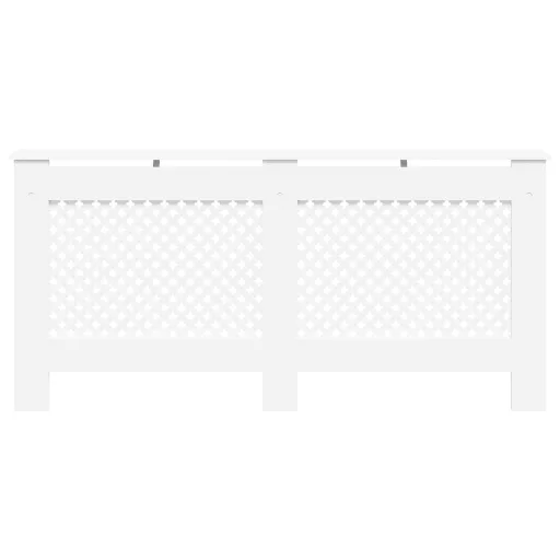 2 db fehér MDF radiátorburkolat 172 x 19 x 81,5 cm