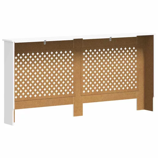 2 db fehér MDF radiátorburkolat 172 x 19 x 81,5 cm