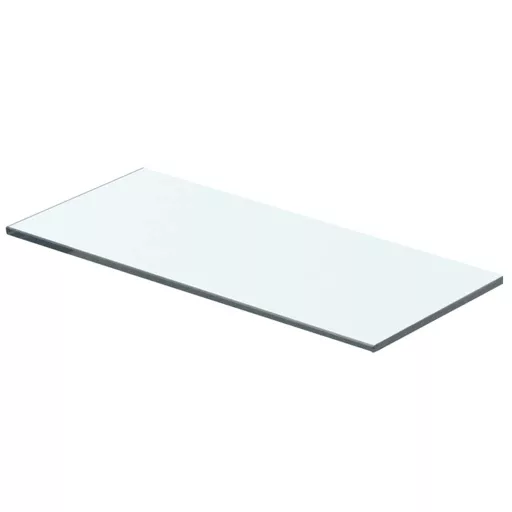 2 db átlátszó üveg paneles polc 40 x 12 cm