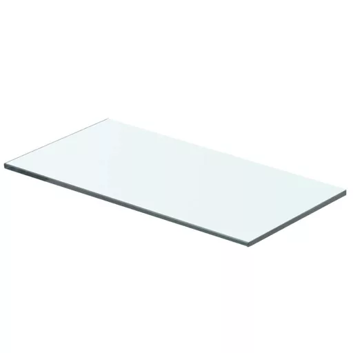 2 db átlátszó üveg paneles polc 40 x 15 cm