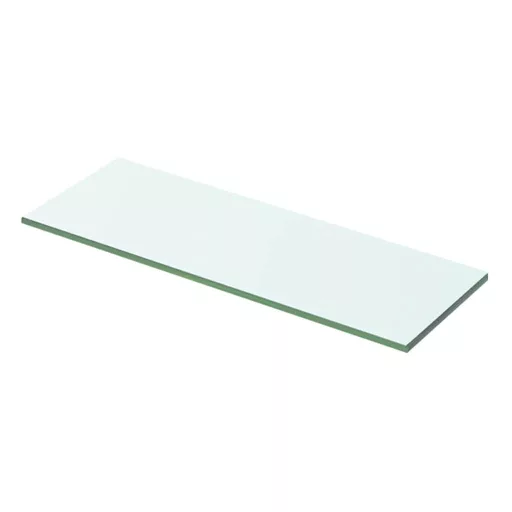 2 db átlátszó üveg paneles polc 50 x 12 cm