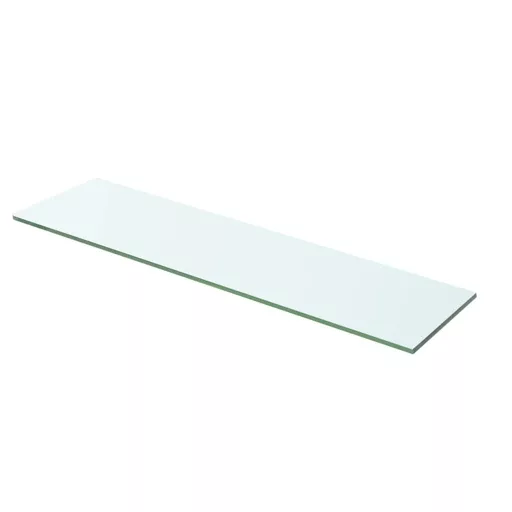 2 db átlátszó üveg paneles polc 60 x 12 cm