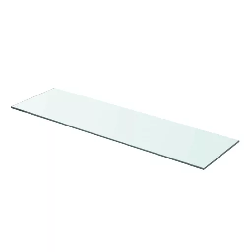 2 db átlátszó üveg paneles polc 70 x 20 cm